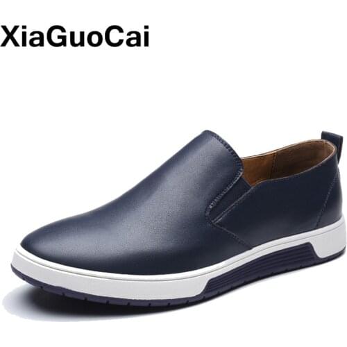 Big Size Spring Autumn Men Leather Loafers Fashion Casual Shoes Man Luxury British Slip-On Leisure Male Moccasins Dropshipping
