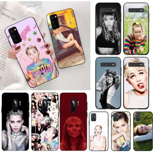 CUTEWANAN Miley Cyrus TPU Soft Silicone Phone Case Cover for Samsung S20 plus Ultra S6 S7 edge S8 S9 plus S10 5G lite 2020