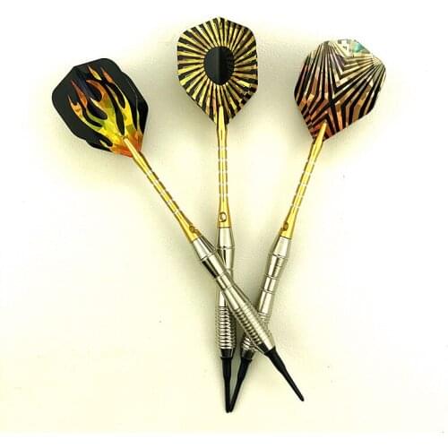 3 piece set / set of professional soft tip darts yellow darts outdoor entertainment darts