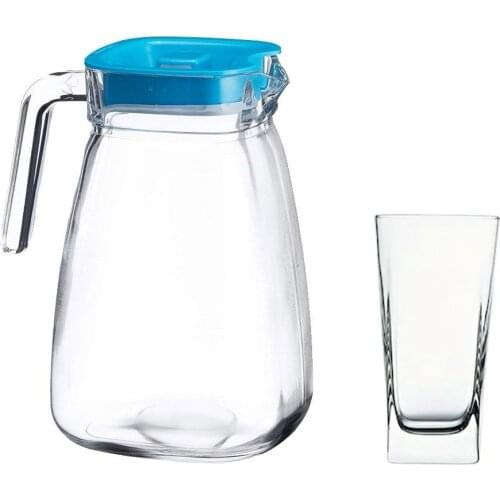 PASABAHCE Carre-Piece Glass Jug Kit-Kitchen Products-Water Storage Containers-Luxury Glass Products