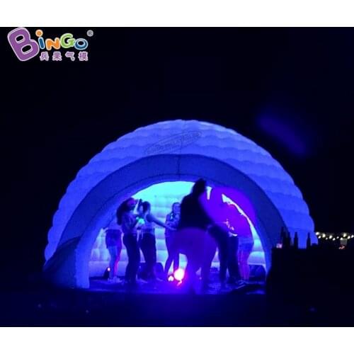 5 meters LED inflatable white tent , air-blown round tent , white marquee tent for sale toy tent BG-A1239