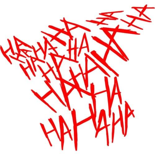 Joker Hahaha Decals Stickers For car window bumper COMICS window 12.5cm