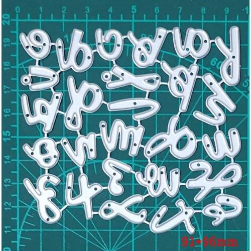 Lower Case Letters Art Fonts Craft Dies Scrapbooking Metal Cutting Dies New 2020 for DIY Cards Making Decoration Crafts Dies Cut