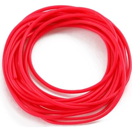 New 3m/6m Red Hollow Pole Elastic Inner Outer Diameter 0.7-2.0mm Fishing Lines Retention Rope Latex Tube Fishing Tackles
