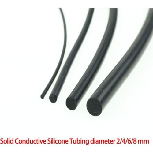 Solid Conductive Silicone Rubber Tube TENS / ESTIM / E-STIM Machine 2/4/6/8 mm OD