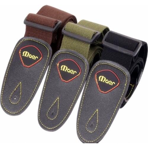 Acoustic Guitar Strap Leather Electric Bass Guitar Belt Black Brown Green Strap Guitar Musical Instruments