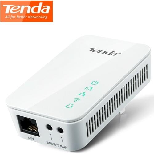 Tenda PA202 1 PCS 300Mbps Wireless Powerline Network Adapter Ethernet PLC adapter KIT Power line Adapter IPTV home plug