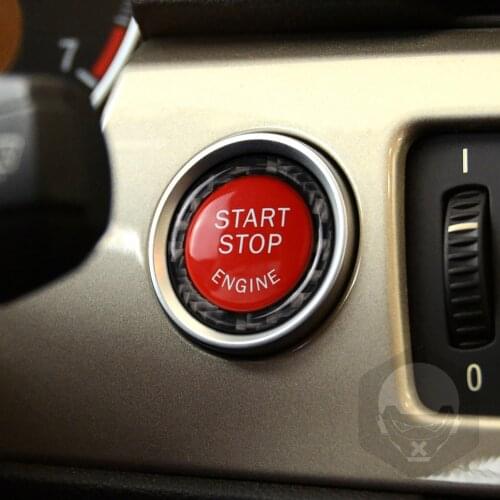 Start Stop Engine Button Replacement E90 E92 E93 One-key Start Button Decorative Ring Decorative Cover Switch Kit