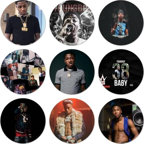 Youngboy Never Broke Again Merch Icons Pins Badge Decoration Brooches Metal Badges For Backpack Decoration