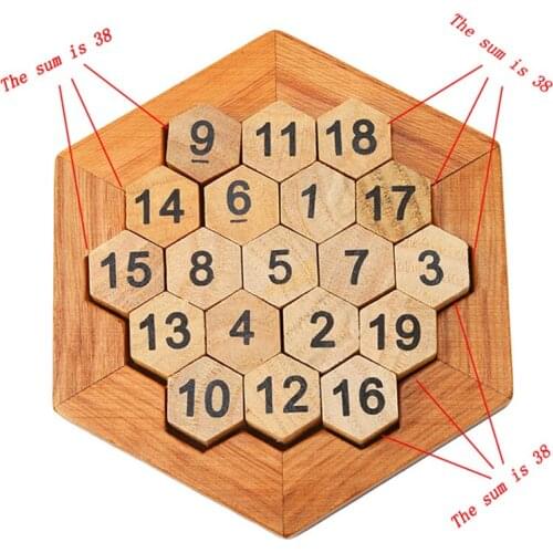 Funny Geometric Shape Number Puzzle Early Educational Learning Wood Toys Gift Children Wooden Number Board Math Game