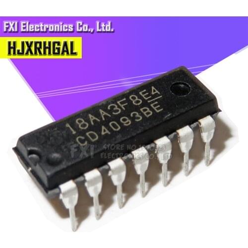 10PCS CD4093BE DIP14 CD4093 DIP new original