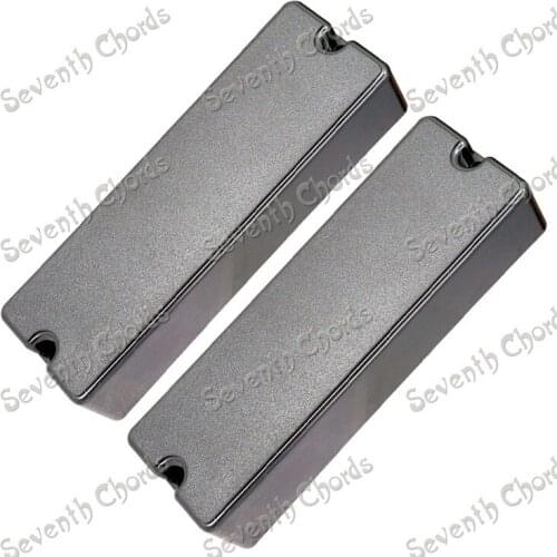 2 Pcs Length 113.5mm Plastic 2 Screw Hole Sealed Closed Type Pickup Covers/Lid/Shell/Top for Bass Guitar