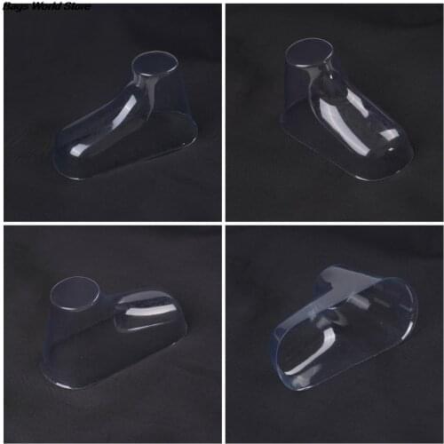 20Pcs Clear Transparent Plastic Baby Feet Display Baby Booties Shoes Socks Mold Showcase Feet Display Half Boots Shoes PVC