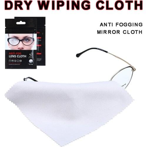 Anti Fog Lens Cleaning Wipe Cloth Fabric Reusable up to 400/600time For Spectacles Lenses Camera Phone Screen Defog Cloth