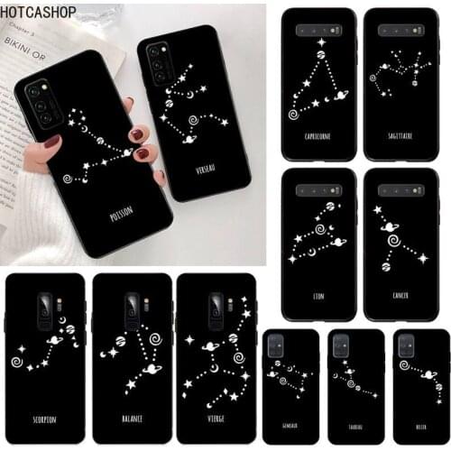 12 constellations zodiac signs Phone Case for Samsung S20 plus Ultra S6 S7 edge S8 S9 plus S10 5G lite 2020