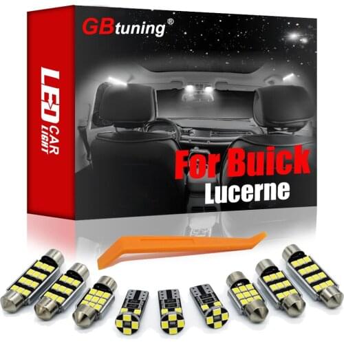 Error Free LED 6PCS For Buick Lucerne 2006 2007 2008 2009 2010 2011 Vehicle Indoor Lamp Interior Reading Light Accessories Kit