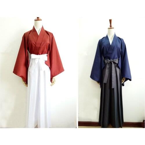Rurouni Kenshin HIMURA KENSHIN Bule Cosplay Costume Custom made
