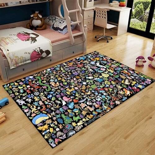 Awesome Rug, Corridor Carpet, 3d Print Carpet, Kids Room Rugs,Arts Rug, Pokemons Pattern Carpet, Game Carpet