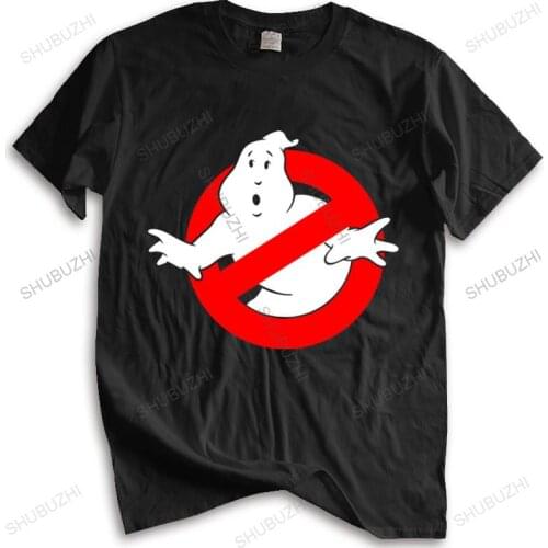 Fashion brand t shirt mens loose Ghostbusters Movie Cotton T-shirt Mens Short Sleeve new fashion tee-shirt man tee