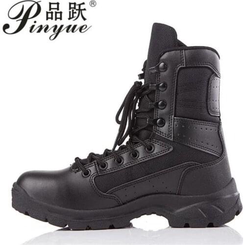 Men Boots Work Safty Shoes Men Desert Tactical Military Boots Autumn Winter Special Force Army Ankle Boots Men