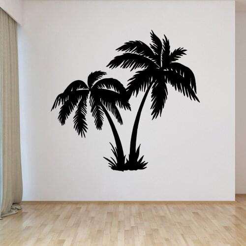 Cartoon coconut tree Wall Stickers Self Adhesive Art Wallpaper Living Room Children Room Wall Art Decal