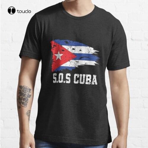 New Sos Cuba T-Shirt Cotton Tee Shirt S-5XL