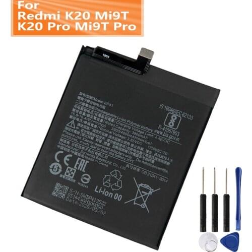 Original Replacement Phone Battery BP40 For Redmi K20 Pro Mi 9T Pro K20 Pro Premium BP41 For Xiaomi Redmi K20 Mi9t 39000mAh