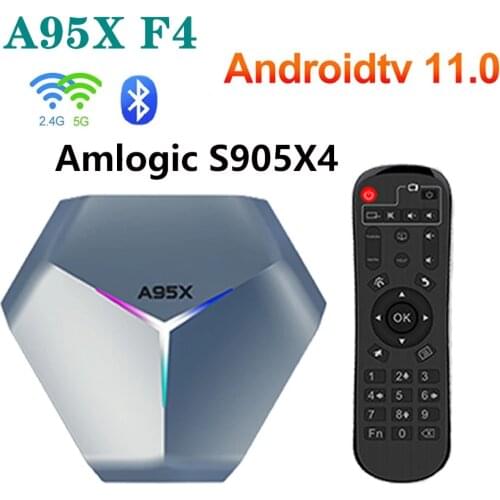 A95XF4 4GB 128GB amlogic s905x4 Android10 smart TV BOX 2.4G+5Gwifi Bluetooth 4K Media Player 32G 64G 16G
