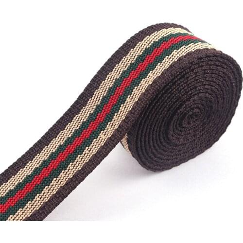 Twill Tape Rinbbon Colourful Webbing - Ribbon for Canvas Backpack Strap for Upholstery Webbing Belt Herringbone Ribbon