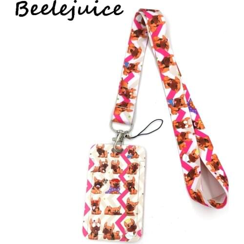 Bull Dogs Animals Lanyards Cool Neck Strap webbings ribbons Phone Keys ID Card Holder Lanyard For Keys DIY Hang Ropes Decoations