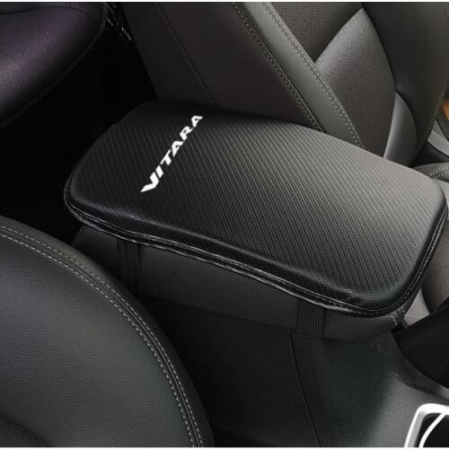 Stylish and soft Pu Leather Car Center Console Arm Rest Seat Box Pad Vehicle Protective Car Styling For Suzuki Vitara