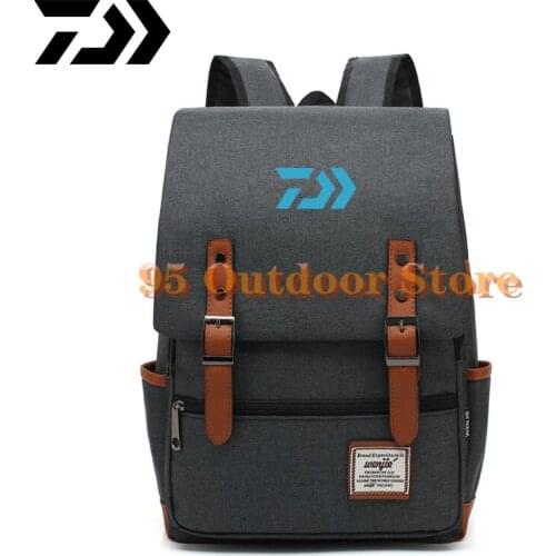 DAIWA Fishing Bag Mens Outdoor Leisure Large Capacity Fishing Backpack Travel Simple Shoulder Fishing Backpack
