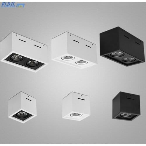 Dimmable high quality LED surface mounted downlight COB downlight ac85-265V 10W 20W LED ceiling spotlight indoor lighting