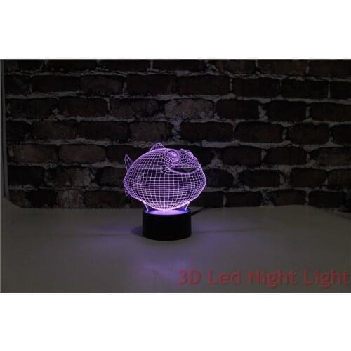 X-mas Present 3D Lighting Led Sitting room Table Night Light with RoHS and UL Certificate YJM-2902