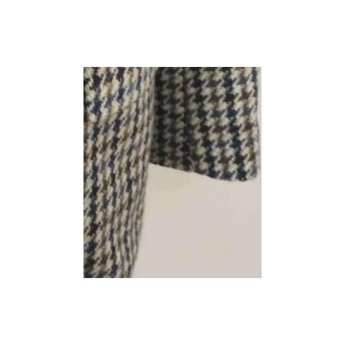 Womens Plaid Blazer Double Breasted Pockets Office Lady Outwear Suit Autumn and Winter 2020 New