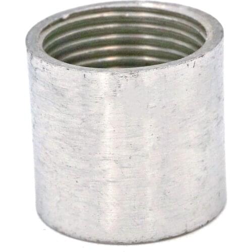 1" BSP Female Thread 304 Stainless Steel Pipe Fitting Full Socket Round Connector for water oil air