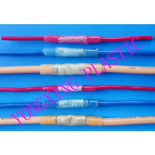 10pcs/lot 10PCS BHT1 BHT2 BHT5 Heat Shrink insulated terminal block Butt Connector 0.5-6mm2 22-10AWG Excellent Quality