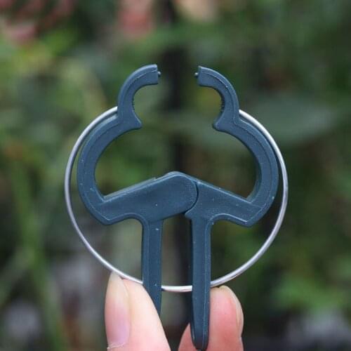 10 pcs Reusable Garden Plant Fixed Clip Vines Grape Support Fastener Vegetables Flowers Tied Buckle Clamp Greenhouse Bracket