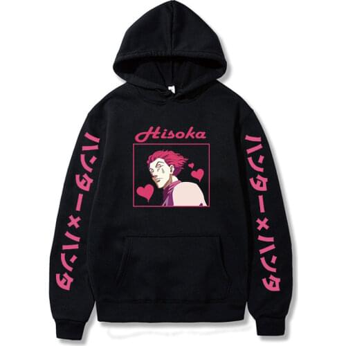 2021 Janpanese Anime Hunter X Hunter Hisoka Hoodie men Kpop Sweatshirts Kawaii streetwear graphic korea pink
