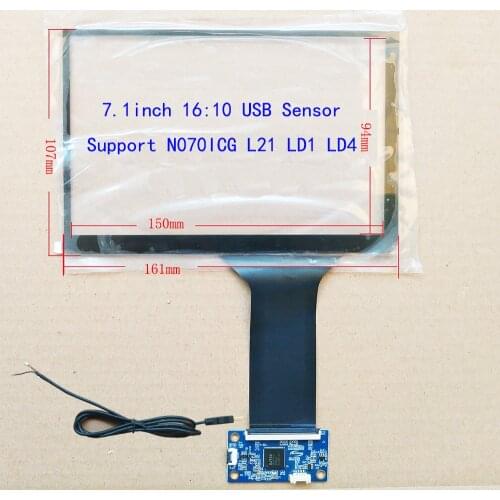 7inch 16:10 For HSD070PWW1 N070ICG-LD1 CAR CARPC DIY industrial control Support WIN7 WIN8 WIN10 Android Linux
