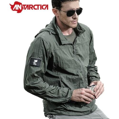 ANTARCTICA Hiking Jackets Waterproof Summer Sun-Protective UV Outdoor Sport Camping Trekking Tourism Coats Windbreaker Men Women