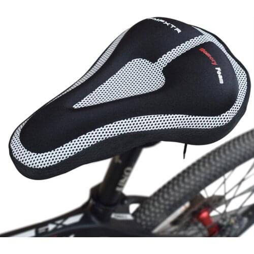 Bicycle Seat Cushion Cover Thickened Memory Foam Soft Saddle Cover For Mtb Cycling Accessories