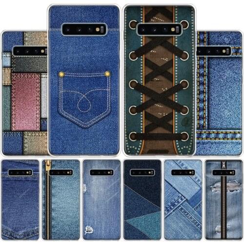 Jeans Cowboy Denim printed Cover Phone Case For Samsung Galaxy S10 S20 Ultra Note 10 9 8 S9 S8 Plus Pro Lite S7 S6 J4 J6 J8 + Co