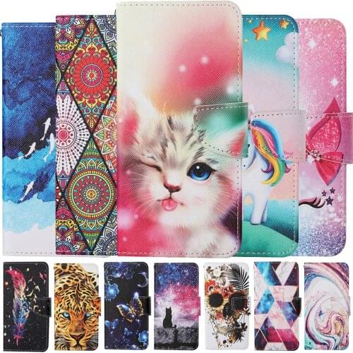 Cute Etui Leather Wallet Flip Stand Case For iPhone 12 mini 11 Pro Max 6 6S 7 8 Plus X XR XS Max SE 2020 Kickstand Phone Cover