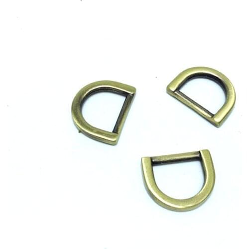 D Ring 1/2 inch (12mm) Bronze Brushed plated