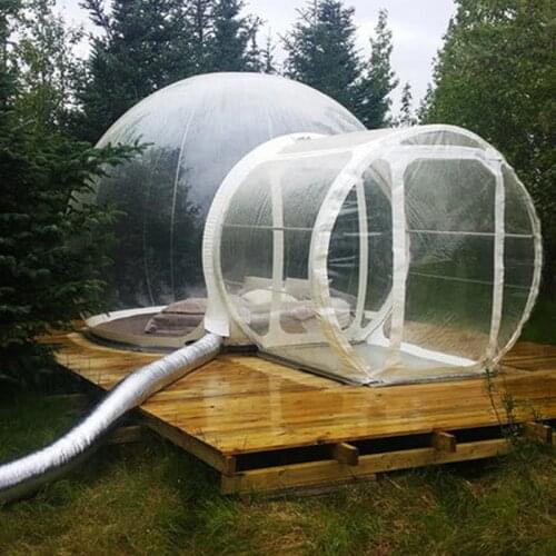 Hot Sale Inflatable Bubble Tree For Outdoor Camping Tent 3M/4M/5M Dia Bubble House Clear Igloo Tent PVC Bubble Dome Tent