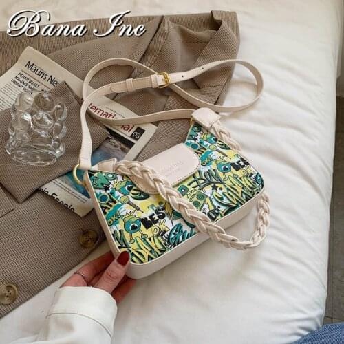 Personalized Leather Handbag 2021 New Trendy Fashion Messenger Bag Niche Design One-shoulder Armpit Small Square Bag