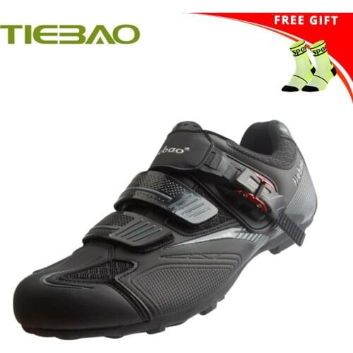 Tiebao cycling sneakers Breathable Unisex Road Bike Shoes Non-lock Rubber Soles outdoor sport Triathlon MTB Shoes Cycling Shoes