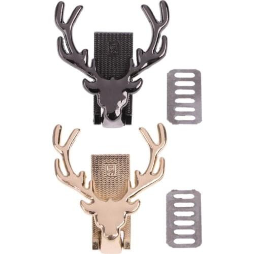 Deer Metal Bag Decoration for DIY Handbag Craft Messenger Shoulder Bag Hardware LX9F