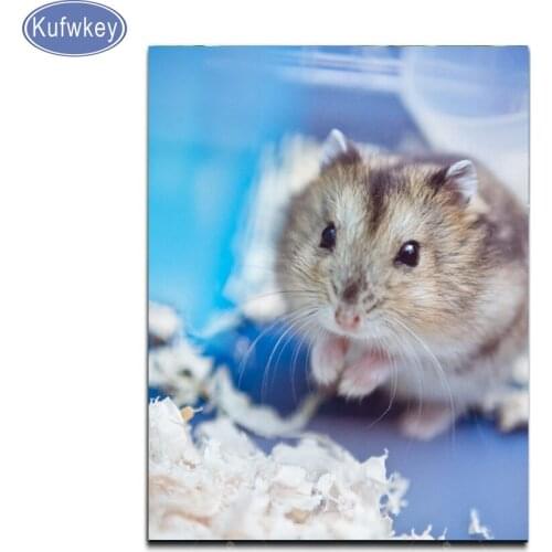 Mouse Diamond painting Chinchilla lanigera Molina Diamond Embroidery Mosaic Full square rhinestones painting pet,animal icon